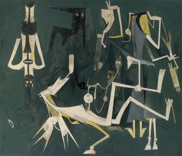    Wilfredo Lam Cuba Les Abalochas dansent pour Dhambala dieu de lunité The Abalochas Dance for Dhambala the God of Unity 1970   MR Online