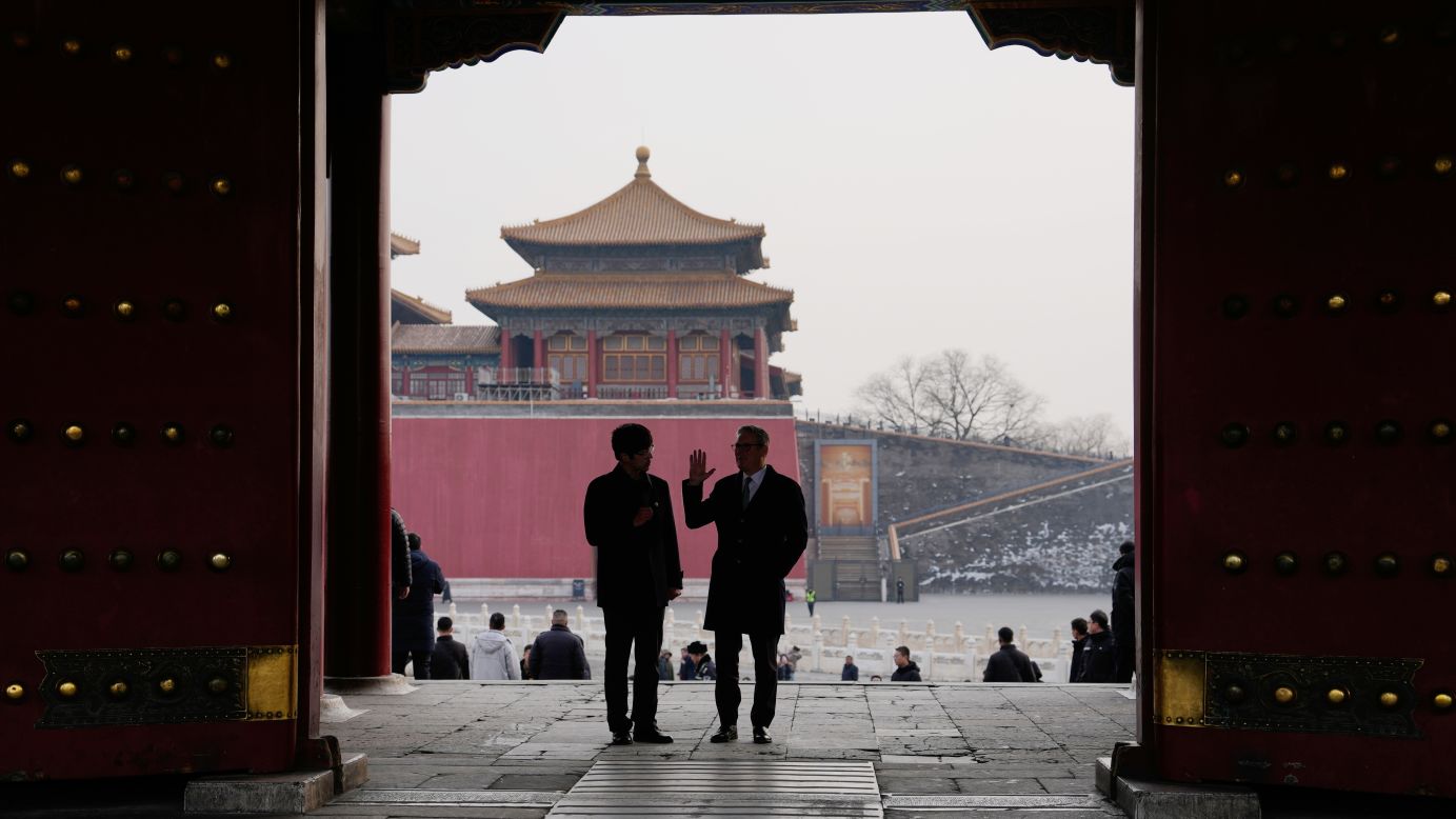 British Prime Minister Keir Starmer visits the Forbidden City in Beijing last week.